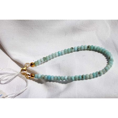 Larimar-Energie-Nuggets-Armband - Atlantisstein -
