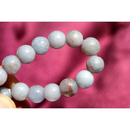 Angelit-Energie-Armband  (Engelsstein für Licht und Liebe)