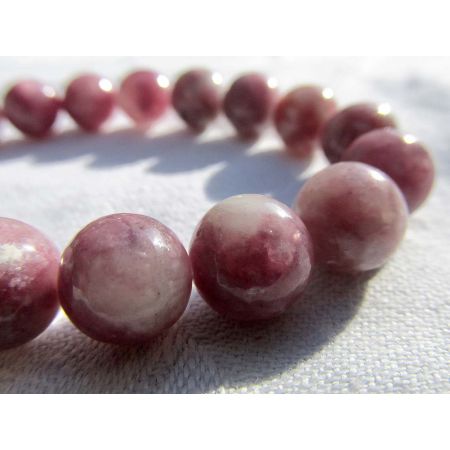 Lepidolith-Energie-Armband  (Schutzstein des inneren Friedens)