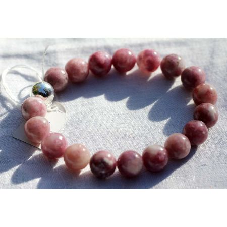 Lepidolith-Energie-Armband  (Schutzstein des inneren Friedens)
