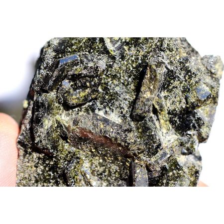 Dragonstones-Epidot-Magnetit-Schamanen-Energie-Kristalle (hochenergetisches-Paar) (Transformationsenergie)