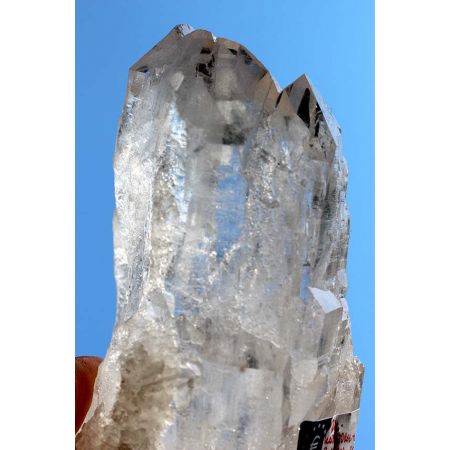 Skelettierter Bergkristall-mit Kathedralwuchs-Krieger-Zeitsprung-Energie-Kristallstufe (Klarheit und Licht in Geist und Seele)
