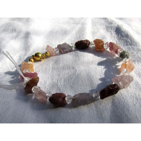 Tansanit + Spinell + Herkimer-Energiearmband