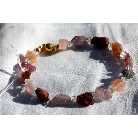 Tansanit + Spinell + Herkimer-Energiearmband