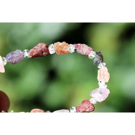 Tansanit + Spinell + Herkimer-Energiearmband