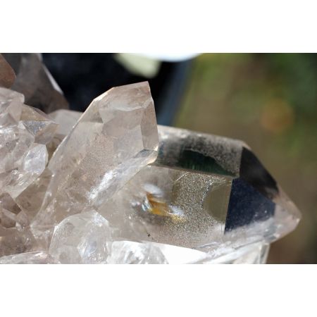 Bergkristall-ISIS-Fenster-Krater-Energie-Kristallstufe (Klarheit und Licht in Geist und Seele)