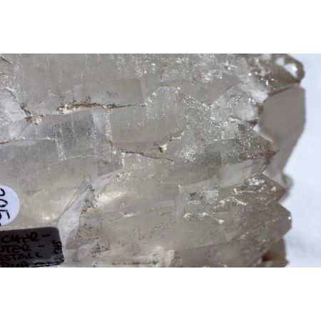 Skelettierter DOE Bergkristall-Centerquarz mit Burgenwuchs-Krieger-Trigonic-Krater-Energie-Kristallstufe
