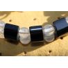Magnetit+Bergkristall - Armband