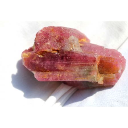 Turmalin-Var. Rubellit/Wassermelone-Schamanen-Energie-Kristallaggregat (das Paradies im Herzen)