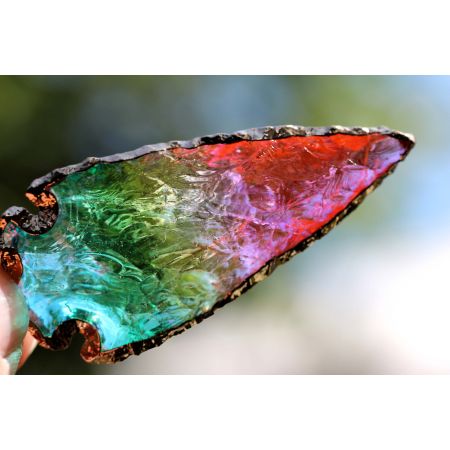 Aqua Aura-Rainbow-Energie-Kristallanhängerspitze