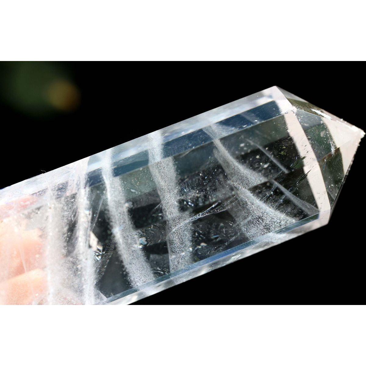 Bergkristall/Lemuria-8 Facetten-Vogel-Energie-Shifter (Göttliches Licht)