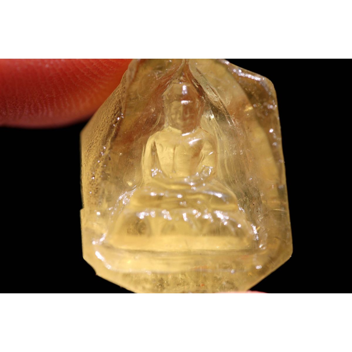 Heliodor-Mini-Medizin-Buddha-Energie-Gravur (Stein der Götter)