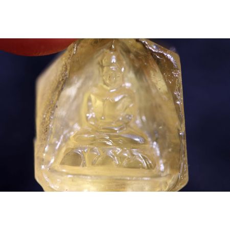 Heliodor-Mini-Medizin-Buddha-Energie-Gravur (Stein der Götter)