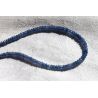 Korund Var.Saphir, blau-Mini-Rondelle, facettiert Energie Armband (Reinheit)