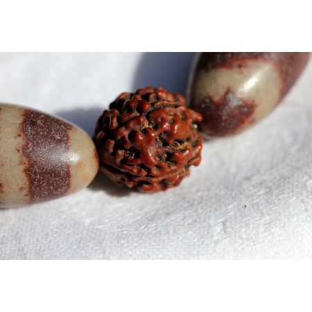 Rudrakshas+Shiva-Lingam - Energie-Armband(Shivas Tränen)