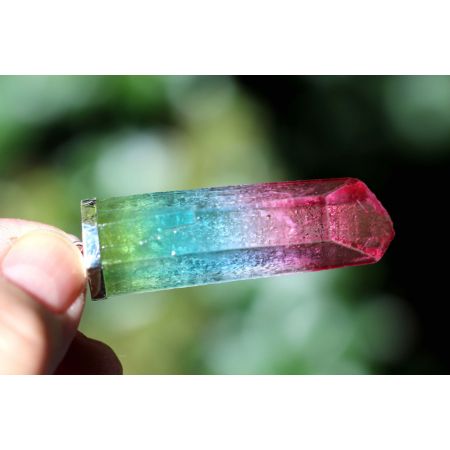Aqua Aura-Rainbow-Energie-Kristallanhängerspitze (bei Chakraarbeit)