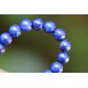 Lapis Lazuli-Kugeln glänzend-Energie-Armband (Kraft und Einsicht)