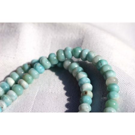 Larimar-Rondelle-Energie-Kette - Atlantisstein -