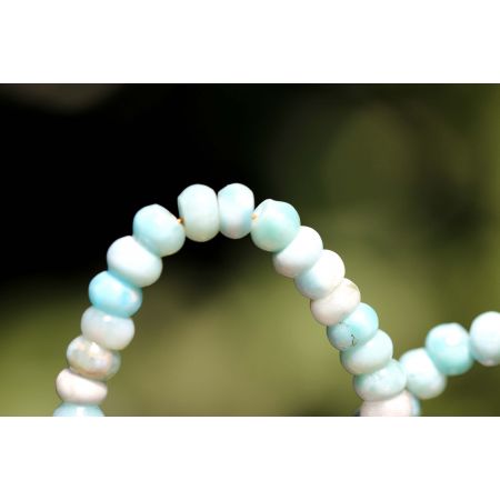 Larimar-Rondelle-Energie-Kette - Atlantisstein -