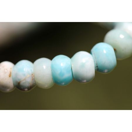 Larimar-Rondelle-Energie-Kette - Atlantisstein -