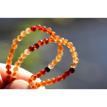 Granat Var. Hessonit-Energie-Kette (Urkraft und Selbstvertrauen)