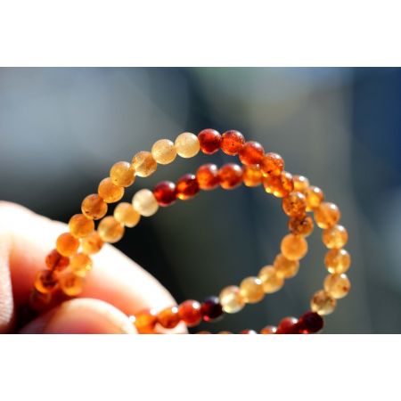 Granat Var. Hessonit-Energie-Kette (Urkraft und Selbstvertrauen)