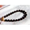Onyx-Kugel, facettiert-Energie-Armband (Lebensfreude)