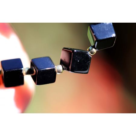 Onyx-Würfel-Energie-Armband (Lebensfreude)