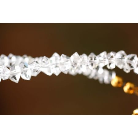 Herkimer Diamanten-Kalahari Sunshine (Tsesit) Schamanen-Energie-Kette (Der kraftvolle Heiler)