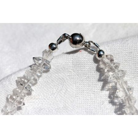 Korund Var. Rubin + Herkimer Diamanten-Schamanen-Energiearmband (erhellt die Seele)