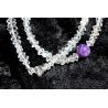 Herkimer Diamanten + Charoit-Kugel Schamanen-Energie-Kette (Der kraftvolle Heiler im mentalen Leben)