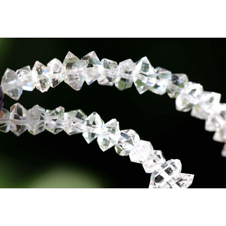 Herkimer Diamanten + Charoit-Kugel Schamanen-Energie-Kette (Der kraftvolle Heiler im mentalen Leben)