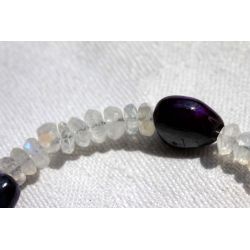 Sugilith Blue Moonstone Energie Armband (Konfliktlöser)