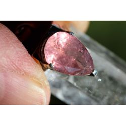 BK + Pink Turmalin-Transformations-Energie-Kristallanhänger (Selbstheilungskräfte/Lebensfeuer)