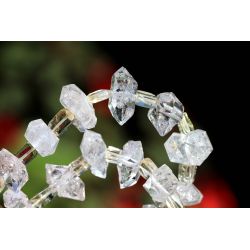 Herkimer Diamanten + Citrin-Schamanen-Energie-Kette  (Erdung / innere Ruhe)