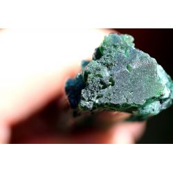 Turmalin Var. Indigolith-blauer Turmalin + Verdelth, grün-Energie-Kristall (Gottes Geschenke enden nie)