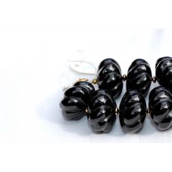 Onyx-segmentierter Zwiebelschliff-Schamanen-Energie-Kette (Lebensfreude / Stein der Stärke / Begleitung ins Jenseits)
