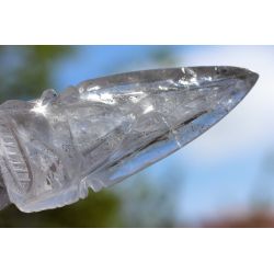 Bergkristall-Energie-Phurba (ind. Ritualdolch)