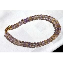 Ametrinrondelle, facettiert-Schamanen-Energie-Armband (geistige Reinigung)