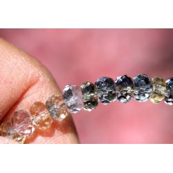 Ametrinrondelle, facettiert-Schamanen-Energie-Armband (geistige Reinigung)