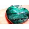 Beryll Var. Smaragd-Energie-Herz-Anhänger (Stein der Liebe)