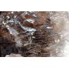 Skelettierter dunkler Rauchquarz-Elestial-Trigonic-Krater-Energiekristall-Kathedral-Zinnenstufe