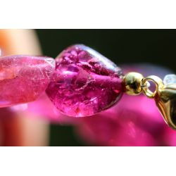 Turmalin-Var. Rubellit-Schamanen-Energie-Kristallarmband (das Paradies im Herzen / Tanz der Freude) super selten!