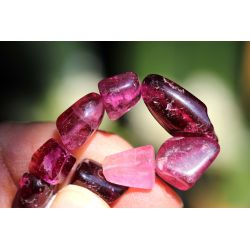 Turmalin-Var. Rubellit-Schamanen-Energie-Kristallarmband (das Paradies im Herzen / Tanz der Freude) super selten!