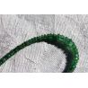 Smaragd Varietät des grünen Berylls-Rondelle facettiert-Energie Armband (Tor zur Seele)