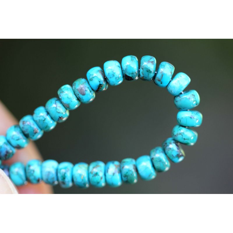 Türkis-Rondelle-Schamanen-Energiearmband (Vollkommenheit auf allen Ebenen)