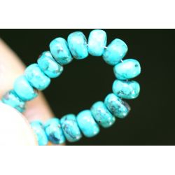 Türkis-Rondelle-Schamanen-Energiearmband (Vollkommenheit auf allen Ebenen)