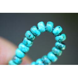 Türkis-Rondelle-Schamanen-Energiearmband (Vollkommenheit auf allen Ebenen)