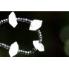 schwarze Spinelle und Herkimer Diamanten-Energiekette (Schutzstein für die Seele / Reise in das mentale Leben)