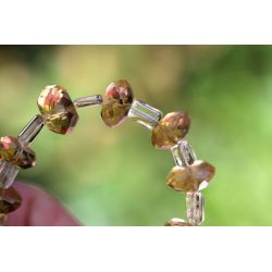Citrin Rondelle /Bergkristall- Energie - Armband (innere Ruhe / Licht in Geist und Seele)